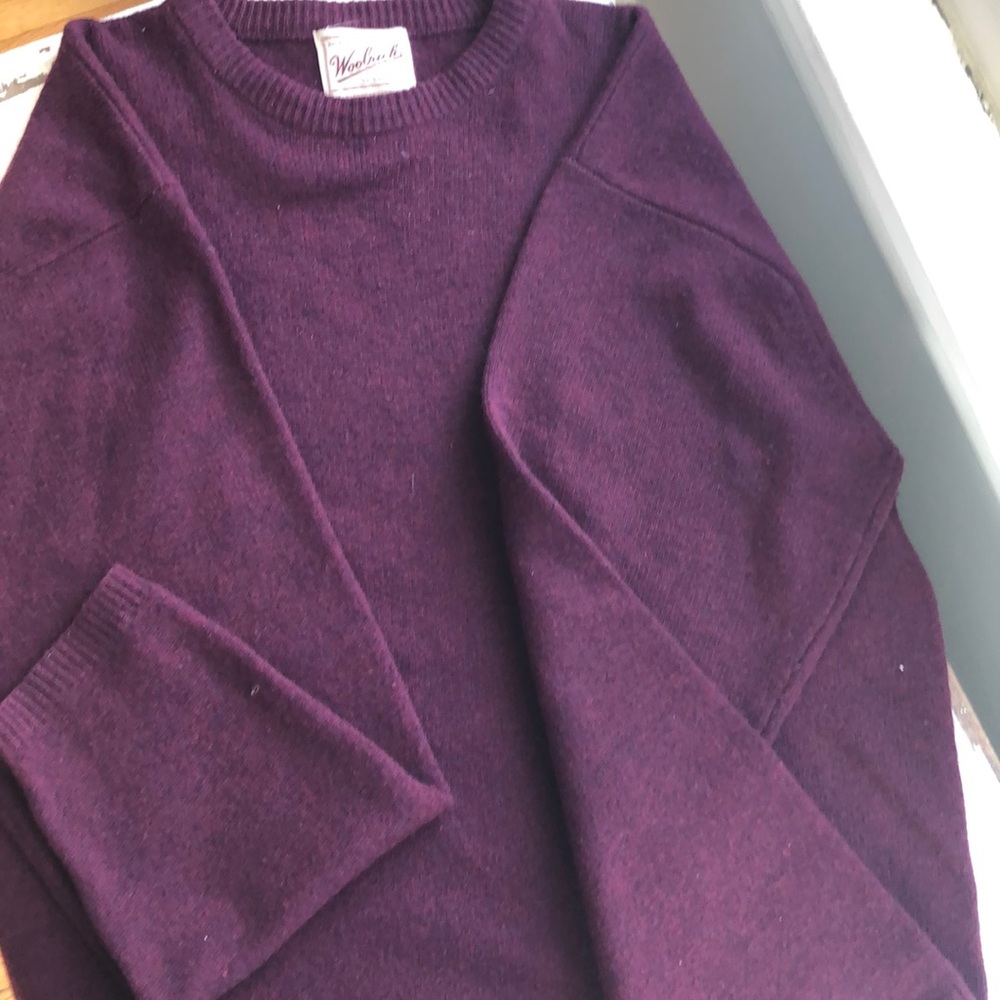 Men’s burgundy sweater woolrich